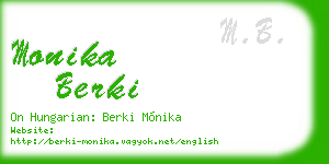 monika berki business card